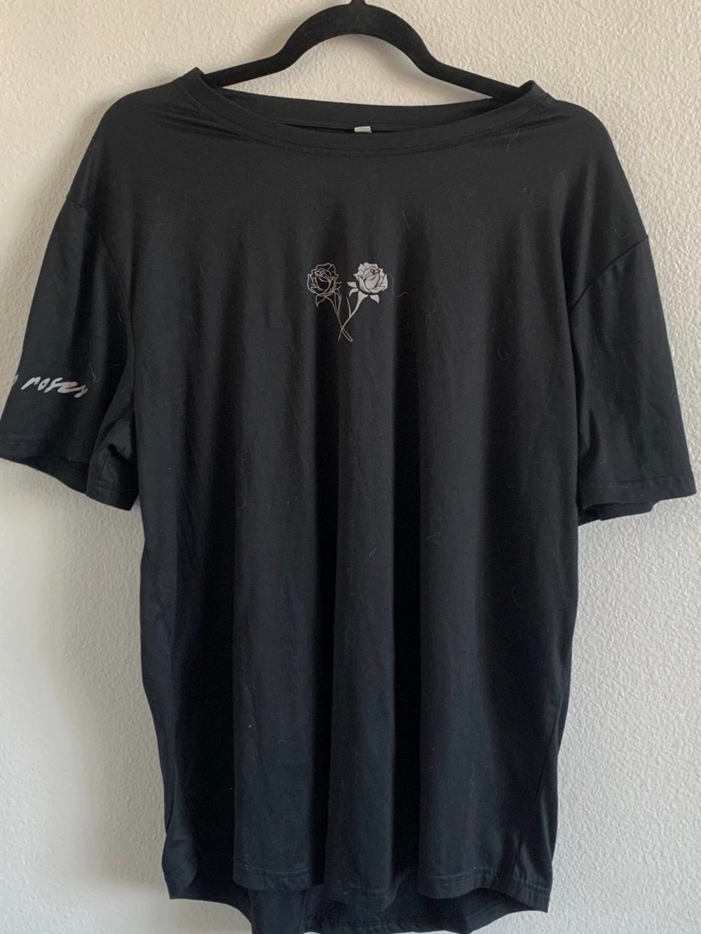 Men's Black Rose Graphic Tee